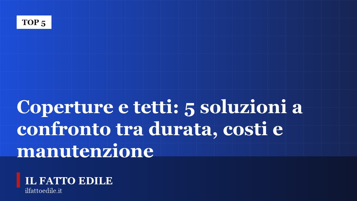 Sezione tecnica di un tetto a falda con stratigrafia e manto in tegole